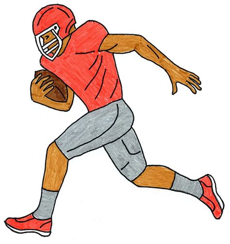 football player sketch